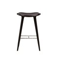 thumbnail image 2 of Lucio Oval Stool, Cappuccino with brown PU, 2 of 3