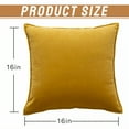 thumbnail image 6 of AUQ 2Pcs Decorative Pillow Covers No Skin Irritation 16X16 Pillow Covers Long-Lasting Use Cushion Covers Style3, 6 of 7