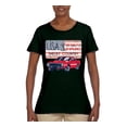 thumbnail image 2 of Wild Bobby Ford Shelby Vintage USA Country Plate Women Graphic Tee, 2 of 6