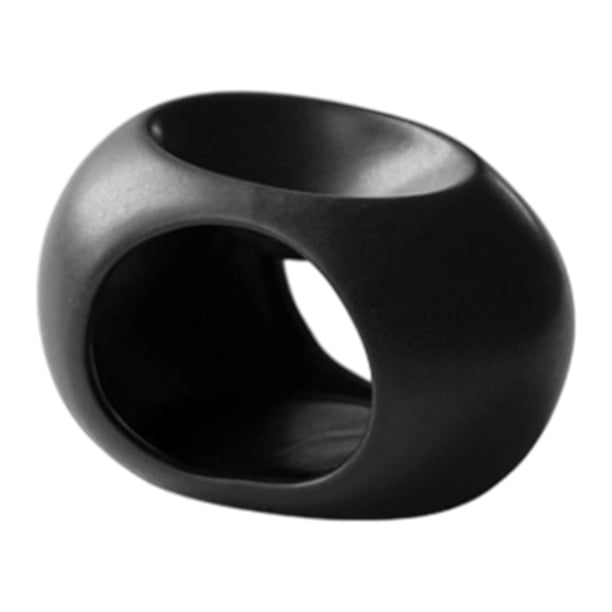 Quemador de aceites esenciales, calentador de aromas, difusor de cerámica para interiores, portavelas para meditación, Valentín, sala de estar Negro