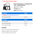 thumbnail image 2 of Mass Air Flow Sensor - Compatible with 1996 - 2000 GMC K2500 1997 1998 1999, 2 of 2