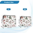 thumbnail image 4 of FORMRS 15-15.6 inch Laptop Sleeve Case Soft Carrying Quilted Computer Bag Cover, White Nordic Christmas House, 4 of 7
