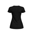 thumbnail image 4 of Knite Paquete 4 Playeras Mujer Algodon Basica Casual Negra Cuello Redondo, 4 of 6