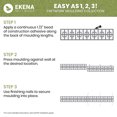 thumbnail image 4 of Ekena Millwork 46 5/8"W x 8"H x 3/8"T Woodall Fretwork Moulding, Walnut, 4 of 13