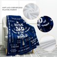 thumbnail image 3 of Dad Blanket The Best Dad Print Throw Blanket Soft Cozy Luxury for Father Daddy Papa Pappy Grandpa Men Gift for Fathers Day Birthday Christmas 50"x60", 3 of 6