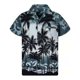 thumbnail image 1 of Camisas Para Hombre Manga Larga Regular Fit Camisa de manga corta para hombre, con botones estampados, camisas de vestir de playa de verano (Navy, L), 1 of 2