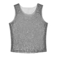 thumbnail image 5 of USNSM Rhinestones Rave Outfits, Sparkly Mesh Tank Tops, Men's Sheer Fishnet Shirt for Music Festival (XS-5XL) Plus Size Black XXXL, 5 of 7