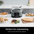 thumbnail image 2 of ZJQYDS Foodi PossibleCooker PRO 8.5 Quart Multi-Cooker, with 8-in-1 Slow Cooker,Dutch Oven,Steamer &More,Glass Lid & Integrated Spoon,Nonstick,Oven Safe Pot to 500°F,Sea Salt Gray,Sea Salt Grey, 2 of 11