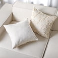 thumbnail image 3 of Juego de 2 fundas de almohada Mixweer Coquette, poliéster, 18 x 18 cm, color beige, 3 of 7