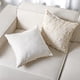 thumbnail image 3 of Juego de 2 fundas de almohada Mixweer Coquette, poliéster, 18 x 18 cm, color beige, 3 of 7