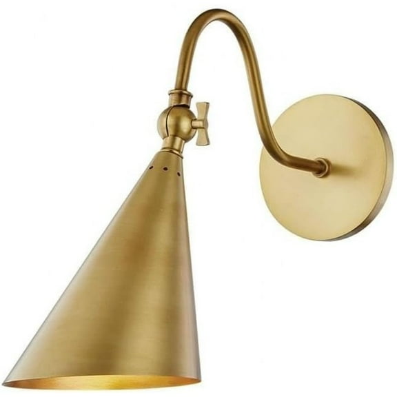 Mitzi H285101-AGB Lupe Wall Sconce, Brass