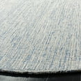 thumbnail image 4 of SAFAVIEH Abstract Emely Abstract Wool Area Rug, Ivory/Blue, 8' x 8' Round, 4 of 8