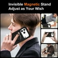 thumbnail image 6 of for iPhone 17 Pro Case, [Compatible with MagSafe][Shockproof Military Grade][Sturdy Kickstand & Magnetic Ring Holder] Hybrid TPU Silicone+Hard PC Back Phone Case for iPhone 17 Pro,Black, 6 of 6