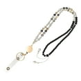 thumbnail image 3 of Natural Stone Beads Lanyard For Badge Card Holder and Keys Retractable Lanyards Keychain Lanyard Necklace for Women, 3 of 19