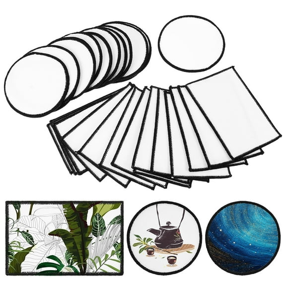 ITSELFER 30 Pcs Sublimation Patches Blank Patches Hat Patches Clothing Repairing Patches Sublimation Blanks Products