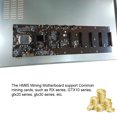 thumbnail image 3 of xinxixnxx HM65 Motherboard Board Direct-Plug 8-Card Slot 67MM Computer Networking Parts Fittings DDR3 Good Heat Dissipation, 3 of 8