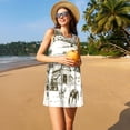 thumbnail image 3 of Xecao Animaux de Ferme 2 Robes d'Été pour Femmes Robes Décontractées de Plage Robes de Plage Sans Manches T-Shirt Robe Évasée avec Poches, 3 of 7