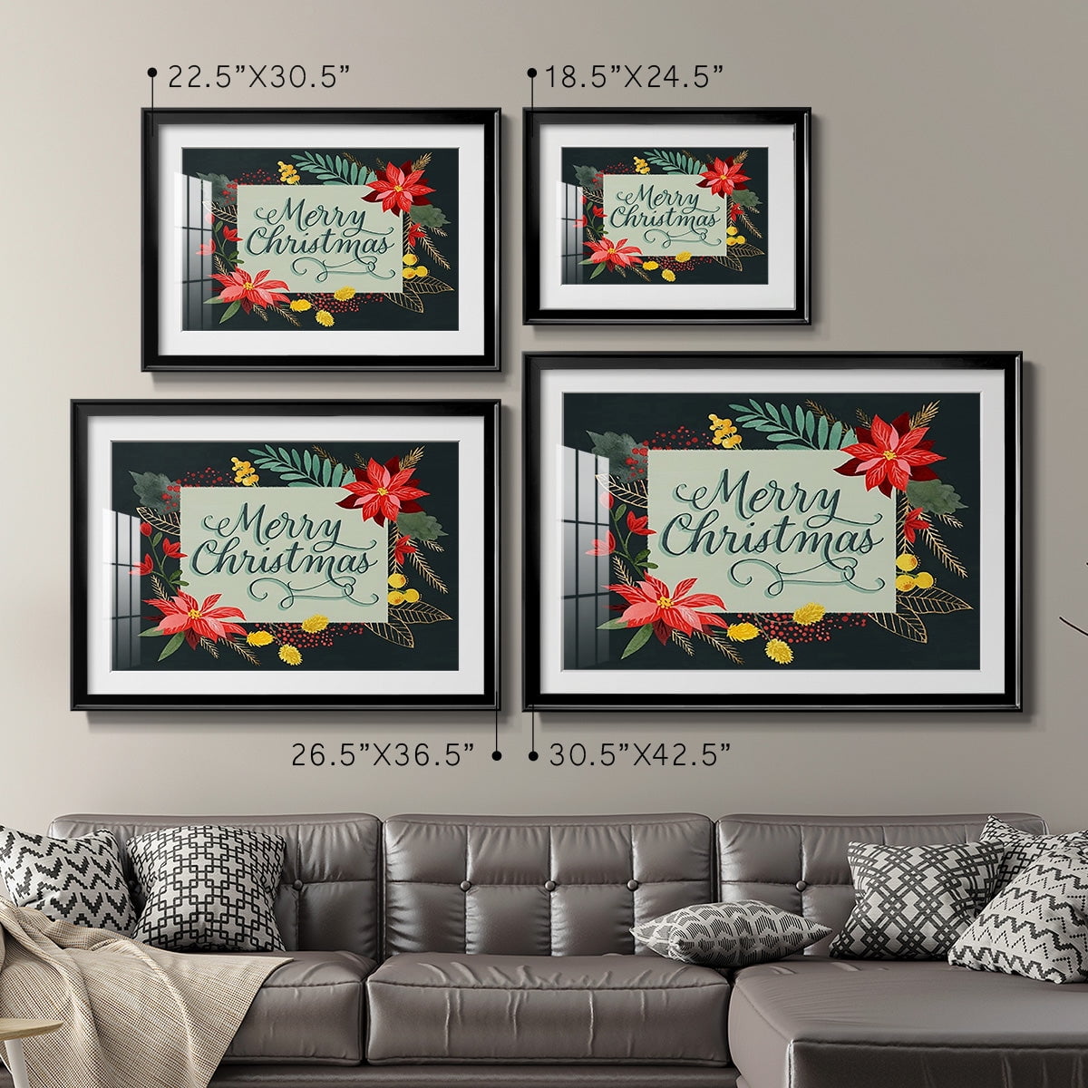 Bright Christmas Night I Premium Framed Print - Ready to Hang