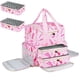 thumbnail image 1 of Estuche organizador de esmaltes de uñas Jaffzora extra grande, color rosa, 1 of 8