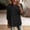 *Black, variant on ClodeEU Women's Henley Neck 3/4 Sleeve Blouse, Casual Button Down V Neck Tunic Top, Soft Loose Fit Everyday Shirt Black,Women's Plus L