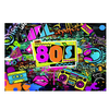 XMNZMH Back to 80's Backdrop Graffiti Hip Pop Party Disco Music Photo Background Banner