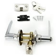 thumbnail image 4 of Door Lever Lara Chrome Keyed Door Handle by Villar Home Designs, 4 of 5