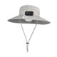 thumbnail image 2 of Sombrero de protección solar para niños con ventilador solar, sombrero de viaje de verano, ala ancha multiusos Gris claro, 2 of 9