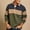 #Army Green, variant on DPTALR Men's Casual Fashion Printed Long Sleeve Turndown Collar Shirt,Army Green, XXL