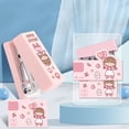 thumbnail image 4 of YAOMOBB Easy To Store Stapler Portable Mini Stapler Set Strong Penetration Binder for Office or School Use, 4 of 7
