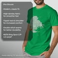 thumbnail image 6 of Men's Star Wars Christmas Death Star Scene Graphic Tee Kelly Heather Medium, 6 of 8