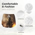thumbnail image 4 of Balery Apocalyptic Skull Soldier Pantalones cortos deportivos para mujer con forro y dos bolsillos, elásticos, para entrenamiento, gimnasio, yoga-Large, 4 of 7