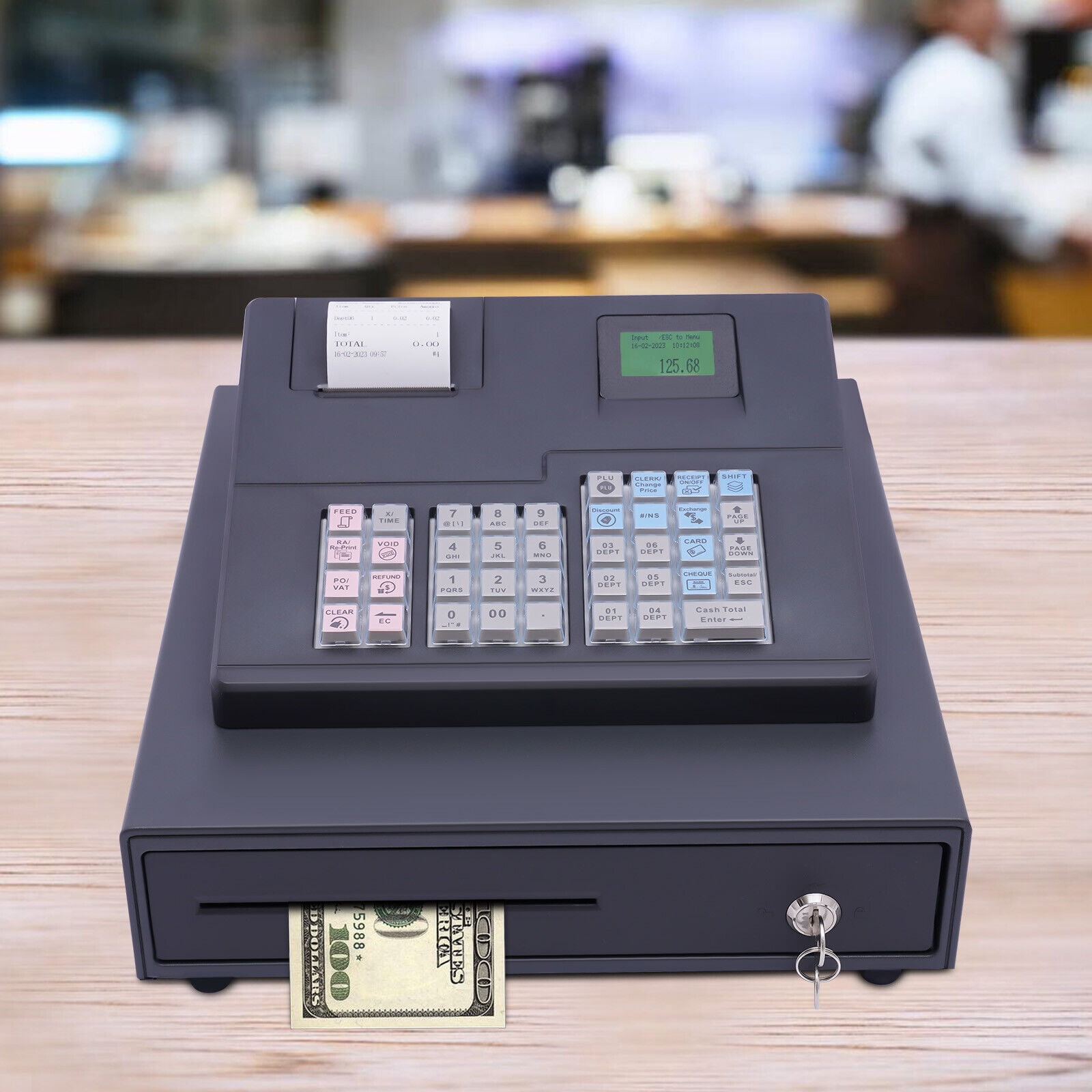 Thermal Cash Register 38 Keys Cash Register System for Supermarket