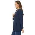 thumbnail image 3 of Woman Within Plus Size Knit Blazer Oversized Work & Casual, 3 of 6