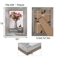 thumbnail image 4 of Joveco 4" x 6" Handcrafted Solid Wooden Photo Frame Set of 4,  Distressed Farmhouse Picture Frame Wall Decor for Wall Mounted and Tabletop, Light Brown, 4 of 7
