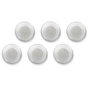 MessageStor Round Magnets for Dry Erase Glassboard - Rare Earth NeodymiumMagnet, Clear (6 Pack)
