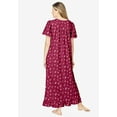 thumbnail image 2 of Dreams & Co. Plus Size Petite Long Floral Print Cotton Gown, 2 of 6