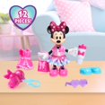 thumbnail image 6 of Disney Jr. Minnie Mouse Fashion Doll, 6-Inch Poseable Minnie Doll with 2 Easy-On Outfits, 12 Pieces Including Shoes and Accessories, Ages 3 and Up, 6 of 8