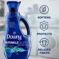 thumbnail image 4 of Downy Wrinkle Guard Liquid Fabric Softener and Conditioner, Fresh, 115 Fluid Ounce Bottle, 4 of 11