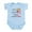 Sky Blue, variant on CafePress - Half Hungarian Half American Body Suit - Baby Light Bodysuit, Size Newborn - 24 Months