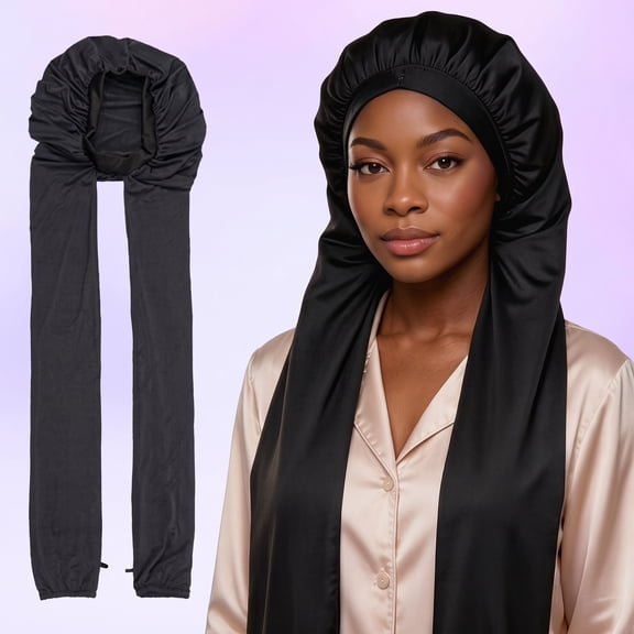 Pantyhose for Women, Long Hair Bonnets for Sleeping, 2 in 1 Long Hair & Braids Protection, for Braids