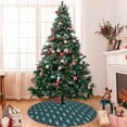 thumbnail image 7 of Picia Green Vintage Peacock Print Christmas Tree Skirt , Christmas Tree Skirt Ornaments for Merry Christmas Holiday Party Decorations Indoor Outdoor-48", 7 of 7