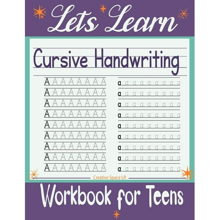 Let's Learn Cursive Handwriting Workbook for Teens: Exercises to Learn, Practice, and Improve The Hand Lettering, Modern, (Paperback)