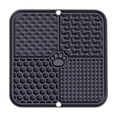 thumbnail image 3 of Dog Mat, Dog Slow Feeder Puzzle Toys, Dog Mat for and Water, Silicone Mat for Dog Bowls, Pet Sculpted Piece Mat, Deep Gray 8X8X0.5 Inch Lickable Pet Feeding Tray, -Grade Flexible, 3 of 8