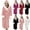 Pink, variant on Plush Robes for Women, Womens Robe Long, Fuzzy Fluffy Soft Warm Fleece Hooded Bathrobe