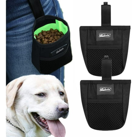 JISBEIFHA 2 Pcs Dog Treat Pouch Pet Trainning Waist Bag Portable Food Snack Small Item Storage Holder Bag Hook Design Pet Training Reward Pouch Bait Bag Mini Doggie Puppy Bird Snack CarrierA4296