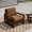 Light Brown/Dark, variant on UIXE Patio Chair, Heavy Duty Patio Furniture Solid Wood Outdoor Armchair for Garden, Porch, Balcony - Light Gray