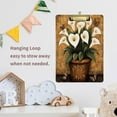 thumbnail image 4 of FORMRS Acrylic Clipboard with Low Profile Clip Standard A4 Letter Size, 12.5" x 9", White Calla Butterfly, 4 of 8
