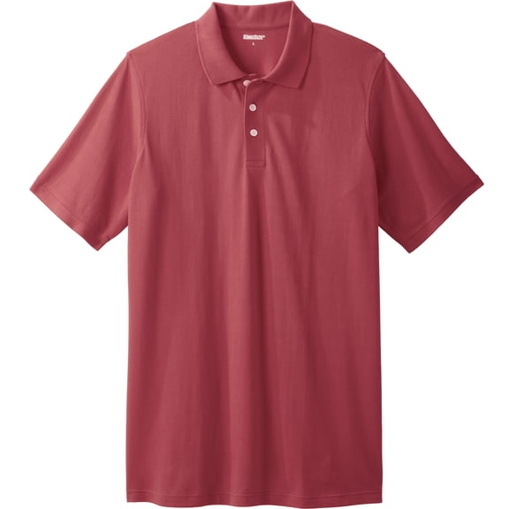 KingSize Men's Big & Tall Shrink-Less Longer-Length Cotton Polo Shirt