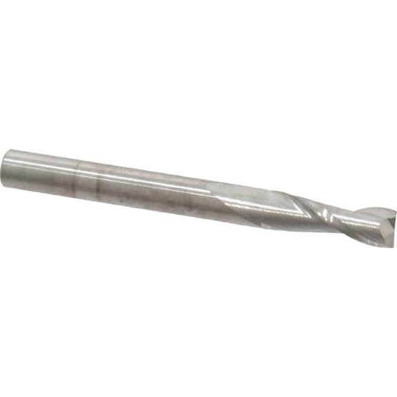1/4", 3/4" LOC, 1/4" Shank Diam, 2-1/2" OAL, 2 Flute, Solid Carbide Square End Mill