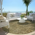 thumbnail image 6 of Addison Rugs Chantille Indoor/Outdoor Transitional Southwest Brown Washable Round Rug, 8' x 8', 6 of 6